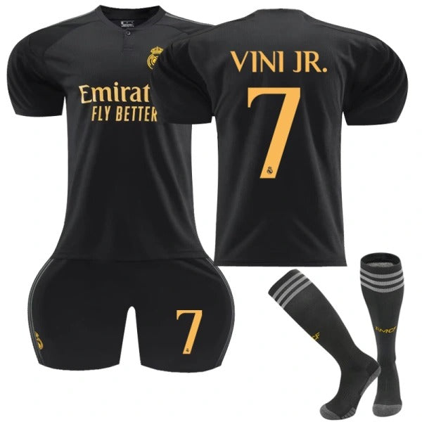 2023-2024 Real Madrid Away Football Shirt Kids and Adults Vinicius No. 7 VINI JR 2023-2024 Real Madrid Away Football Shirt Kids and Adults Vinicius No. 7 VINI JR